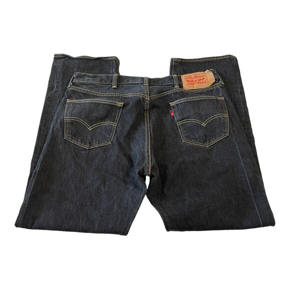 Levis 501 Mens Jeans Size 38 Original Fit Button Fly Straight Leg Inseam 31" - Picture 8 of 12